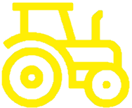 Yellow Tractor Icon